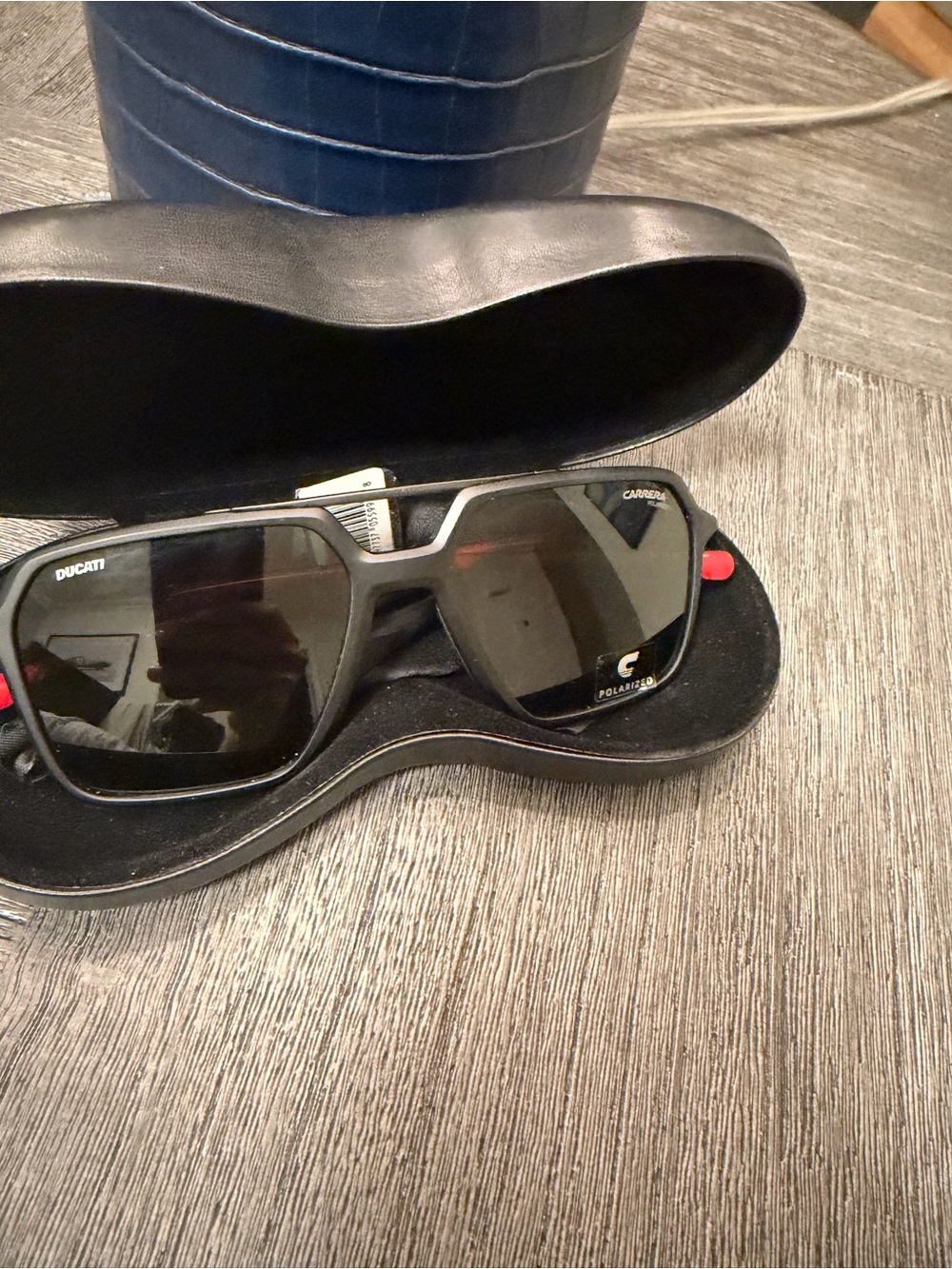 Carrera Polarized Black and Red Men's Sunglasses